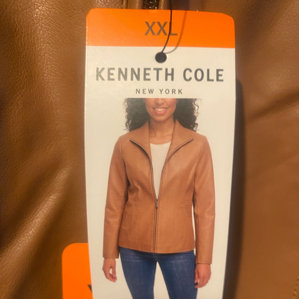 Kenneth Cole womens “Pleather” jacket